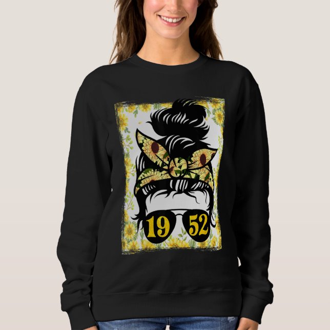 Solros Mamma, född 1952,  dagsvatt T Shirt (Framsida)