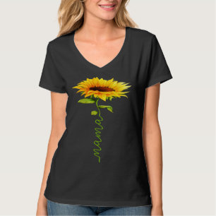 Solros Mamma Mors Dag Blommig Rolig Matchande T Shirt