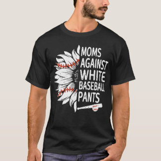 Solros Mammor mot White Baseball Byxor T Shirt