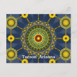 Solros Mandala Array-vykort Vykort