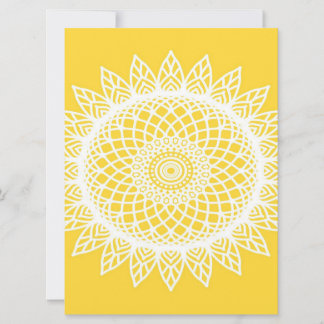 Solros Mandala - Unik gåva från sommardag