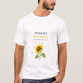 Solros med Butterflies Baby Shower Family T Shirt