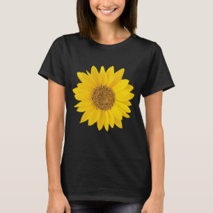 Solros med en ljusstark Gult T Shirt