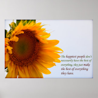 Solros med meddelande poster