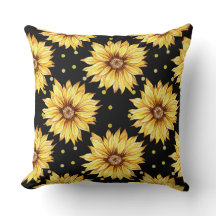 Solros med svart bakgrund