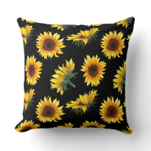 Solros med svart bakgrund