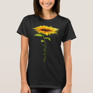 Solros Meme Mors dag Blommigt Funny Matching T Shirt