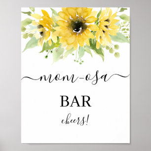 Solros Mimosa Pub-tecken Poster