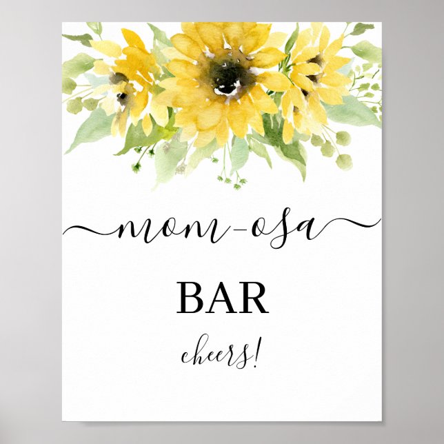Solros Mimosa Pub-tecken Poster (Framsidan)