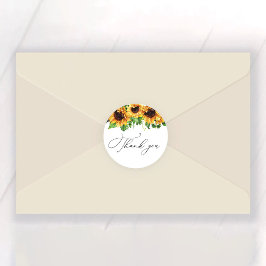 Solros Möhippa Classic Round Sticker Runt Klistermärke