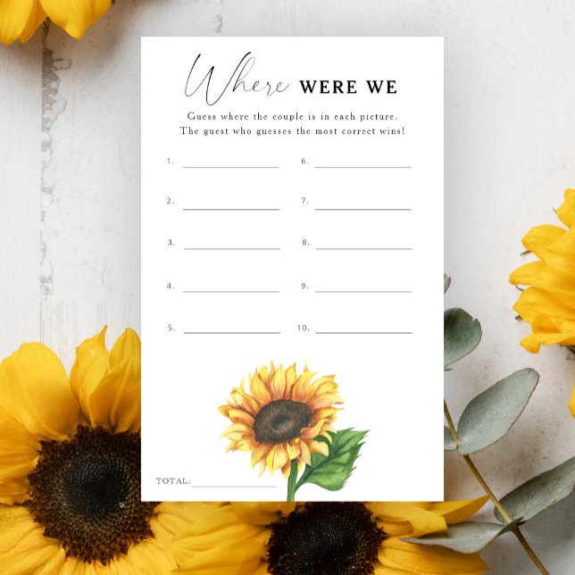 Solros möhippa Var var vi? (Skapare uppladdad)