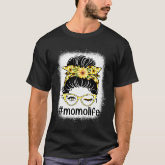 Solros Momo Life Messy Bun Bleacher Mor s Da T Shirt