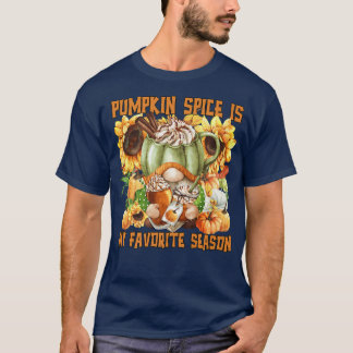 Solros Mönster för Älskare Funny Thanksgiv från hö T Shirt