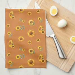 Solros Mönster Large Kitchen Towel Kökshandduk