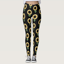 Solros Mönster Leggings