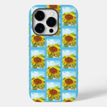 Solros Mönster med moln och Himlar