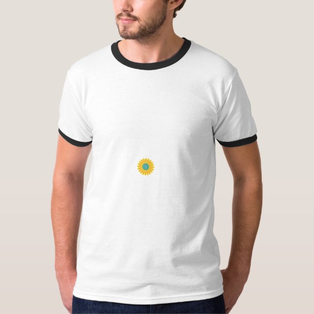 Solros Mönster | Vibrant sommardesign för Blommigt T Shirt (Framsida)