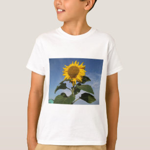 Solros mot blå himmel tee shirt
