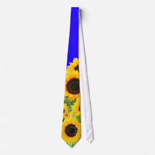 Solros Neck Tie Ukrainas Flagga Support Ukraina Slips