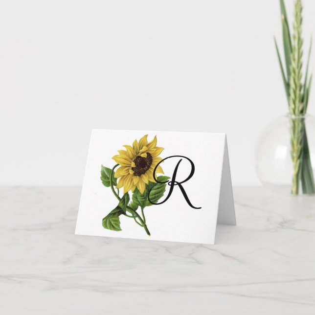 Solros Notecard Kort (Framsida)