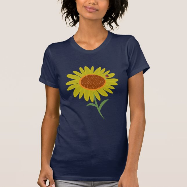 Solros & nyckelpiga tee shirt (Framsida)
