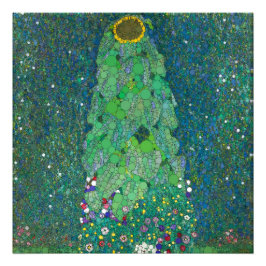 Solros, oändliga prickar efter Gustav Klimt Fototryck