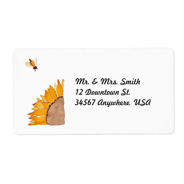 Solros och Bee Fraktsedel (Framsidan)