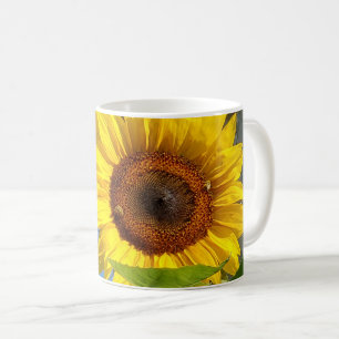 Solros och bin mugg