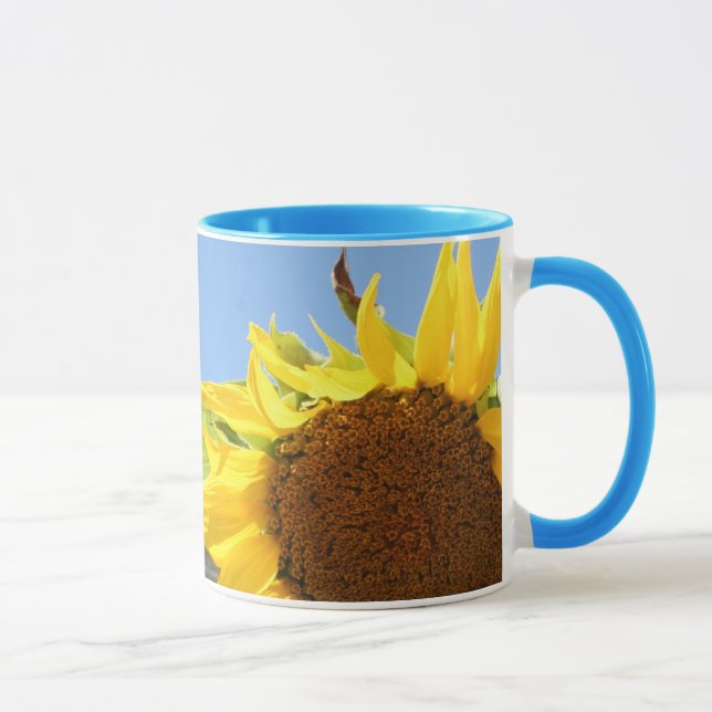Solros och blå himmel mugg (Höger)