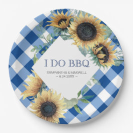 Solros och Blue Gingham I Do BBQ