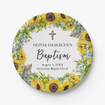 Solros och eukalyptus Boho Kor Baptism