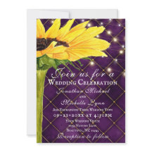 Solros och Ljus på Lila allt i ett Bröllop