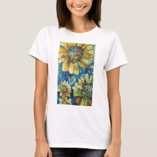 Solros- och prick-t-shirts tee shirt