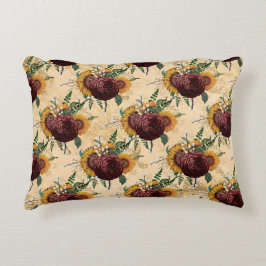 Solros och Ranunculus Prydnadskudde