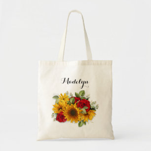 Solros och Rosor Bridesmaid Bags Tygkasse