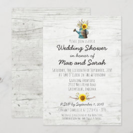 Solros och Rustic Wood Farm Möhippa Inbjudan