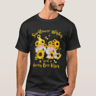 Solros Önskemål Honung Bee Kisses Gnome Summer Flo T Shirt