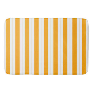 Solros Orange Gul Randig  Badrumsmatta