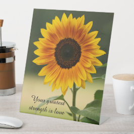 Solros Ord av Wisdom Pedestal Sign