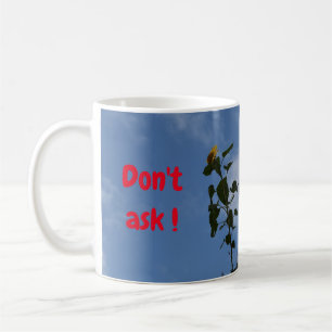 Solros på taket. kaffemugg