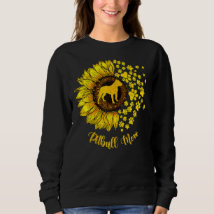 Solros Pitbull Mamma Hund älskare T Shirt