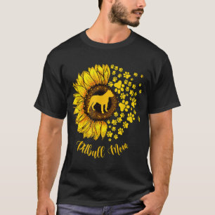 Solros Pitbull Mamma Hund älskare T Shirt