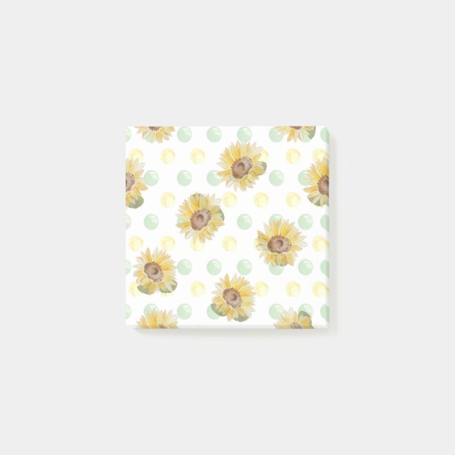 Solros Polka Dot Sticky Notes Post-it Block (Framsida)