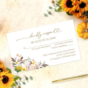 Solros Pumpkin Fall Wedding OSA kort