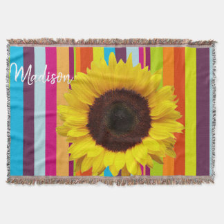 Solros Rand Throw Blanket Filt