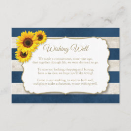 Solros Rand Wishing well, Rustic Navy Blue Tilläggskort