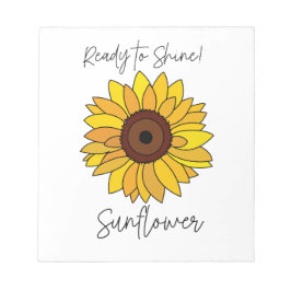 Solros-Redo till solros Anteckningsblock