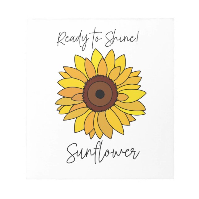 Solros-Redo till solros Anteckningsblock (Framsida)