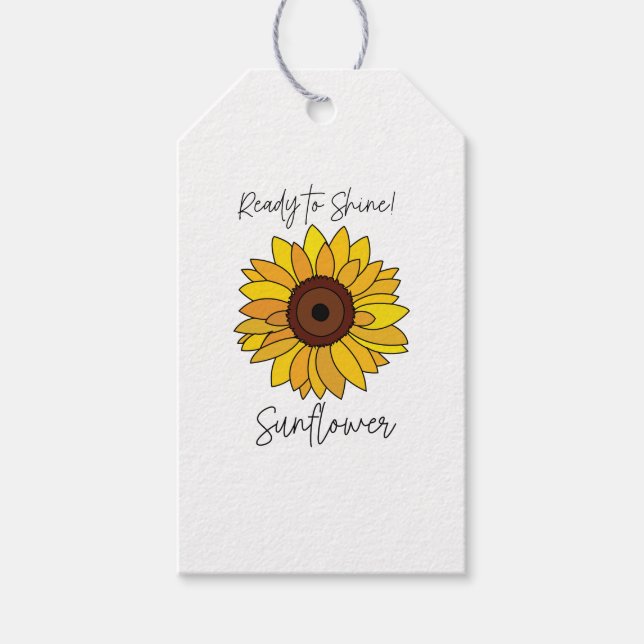 Solros-Redo till solros Presentetikett (Framsidan)