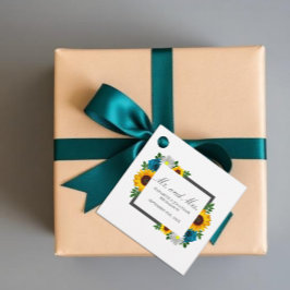 Solros Ro Daisy Blommigt Bröllop Gåvor Etiketter